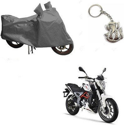 RPSENTTERPR Two Wheeler Cover for DSK Benelli(TNT 25, Grey)