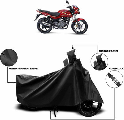 KEDIT Waterproof Two Wheeler Cover for Bajaj(DTS-i, Black)