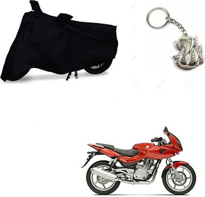 RPSENTTERPR Two Wheeler Cover for Bajaj(Pulsar 220 DTS-i, Black)