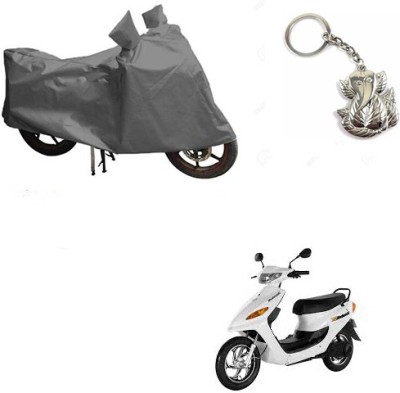 RPSENTTERPR Two Wheeler Cover for Indus(Yo Electron, Grey)