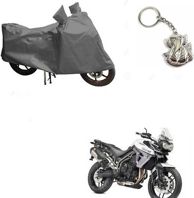 RPSENTTERPR Two Wheeler Cover for Triumph(Tiger 800 XR, Grey)