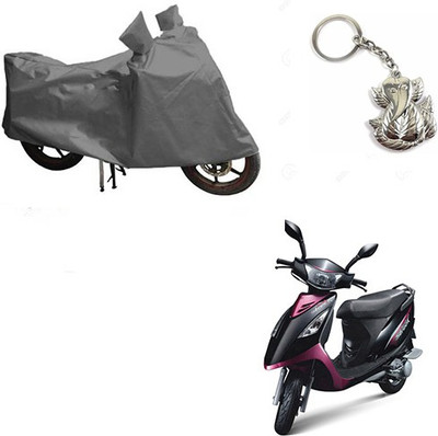 RPSENTTERPR Two Wheeler Cover for TVS(Scooty Streak, Grey)
