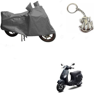 RPSENTTERPR Two Wheeler Cover for Piaggio(Vespa LX, Grey)