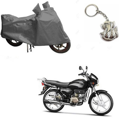 RPSENTTERPR Two Wheeler Cover for Hero(Splendor Plus, Grey)