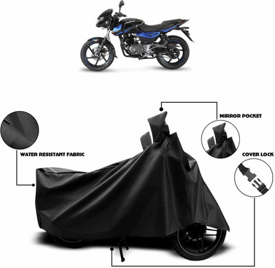 KEDIT Waterproof Two Wheeler Cover for Bajaj(Pulsar 150 DTS-i, Black)
