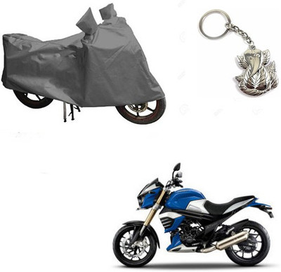 RPSENTTERPR Two Wheeler Cover for Mahindra(MOJO XT 300, Grey)