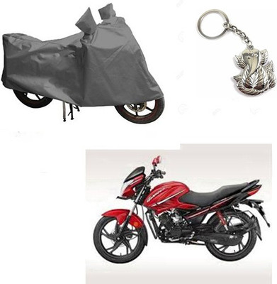 RPSENTTERPR Two Wheeler Cover for Hero(Glamour, Grey)