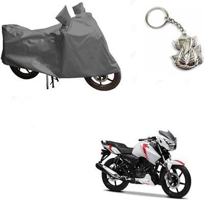 RPSENTTERPR Two Wheeler Cover for TVS(Apache, Grey)