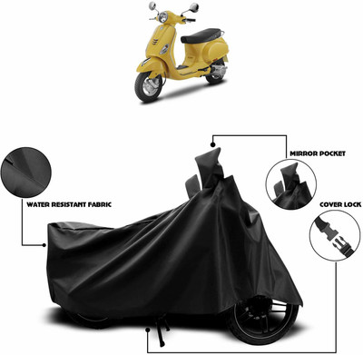 KEDIT Waterproof Two Wheeler Cover for Universal For Bike(Vespa LX 125, Black)