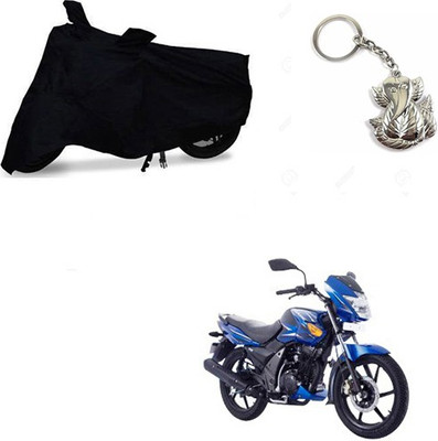 RPSENTTERPR Two Wheeler Cover for TVS(Flame SR125, Black)