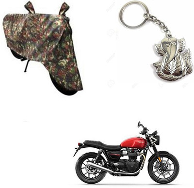 RPSENTTERPR Two Wheeler Cover for Triumph(Twin spark, Multicolor)