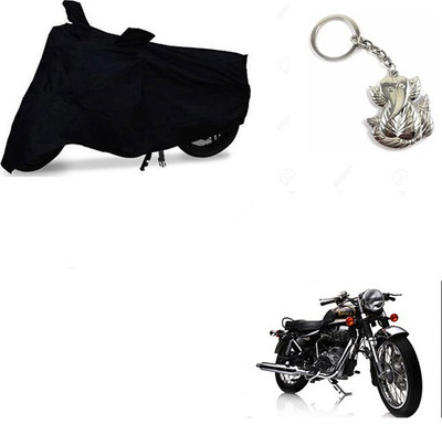 RPSENTTERPR Two Wheeler Cover for Royal Enfield(Electra Delux, Black)