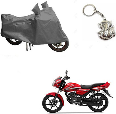 RPSENTTERPR Two Wheeler Cover for TVS(Pheonix, Grey)