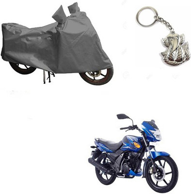 RPSENTTERPR Two Wheeler Cover for TVS(Flame SR125, Grey)