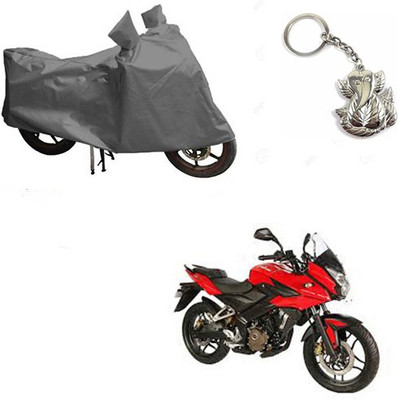 RPSENTTERPR Two Wheeler Cover for Bajaj(Pulsar AS 150, Grey)