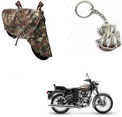 RPSENTTERPR Two Wheeler Cover for Royal Enfield(Bullet 500, Multicolor)