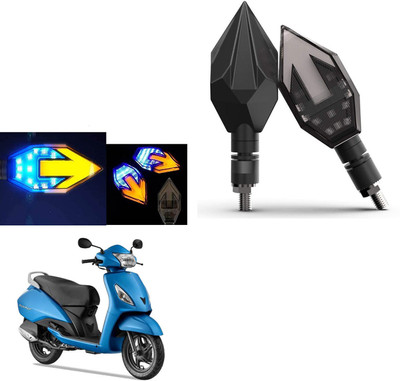 COMICAL Front, Rear LED Indicator Light for TVS Jupiter(Blue, Yellow)