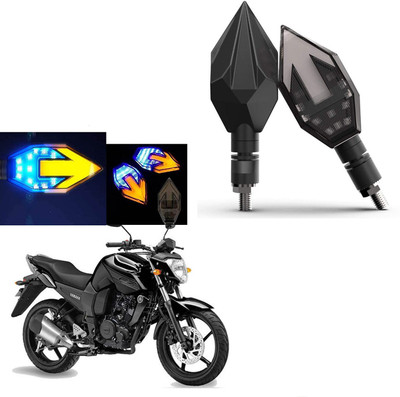 COMICAL Front, Rear LED Indicator Light for Yamaha FZ16(Blue, Yellow)