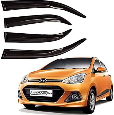 AUTO ZIGMO For Front, Rear Wind Deflector(Tinted Hyundai Grand i10)