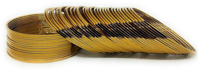NAVMAV Metal Gold-plated Bangle Set(Pack of 24)