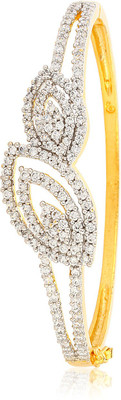 75% OFF on alysa Brass, Silver Rhodium, Gold-plated Bracelet