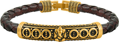 NAKABH Leather Gold-plated Bracelet