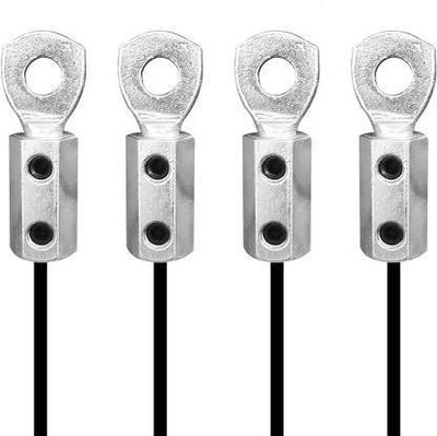 LCARNO Gym Machine Attachments Wire Cable Connector,Lock,Holder,Clipper (4 pcs) Multi-training Bar