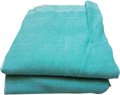 Flamant Solid Single Throw for  AC Room(Poly Cotton, Green)