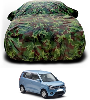 GOSHIV-car and bike accessories Car Cover For Maruti Suzuki Wagon R VXI (With Mirror Pockets)(Multicolor)