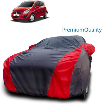 MoTRoX Car Cover For Maruti Suzuki Ritz (With Mirror Pockets)(Red, Blue)