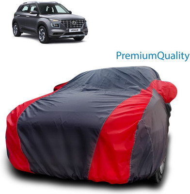 MoTRoX Car Cover For Hyundai Venue (With Mirror Pockets)(Red, Blue)