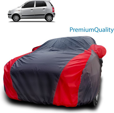 MoTRoX Car Cover For Hyundai Santro Xing (With Mirror Pockets)(Red, Blue)