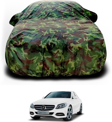 GOSHIV-car and bike accessories Car Cover For Mercedes Benz C200 (With Mirror Pockets)(Multicolor)