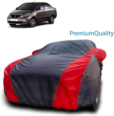 MoTRoX Car Cover For Tata Indigo CS (With Mirror Pockets)(Red, Blue)