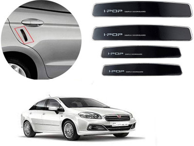 I Pop Plastic Car Door Guard(Black, Pack of Pack of 4, Fiat, Linea)