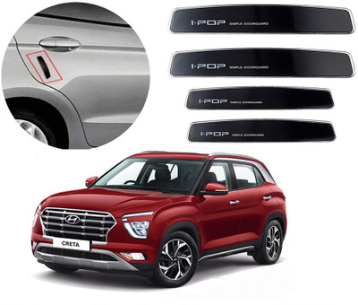 I Pop Plastic Car Door Guard(Black, Pack of Pack of 4, Hyundai, Creta)