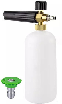HU CREATIONS High Pressure Car Wash Jet Gun With Snow Adjustable Foam Lance Generator 1L Cannon For Pressure Washer Machine Washing With Steel 4000 Psi Quick Connect High Pressure Spray Pressure Washer HU CREATIONS High Pressure Car Wash Jet Gun With Snow Adjustable Foam Lance Generator 1L Cannon For Pressure Washer Machine Washing With Steel 4000 Psi Quick Connect High Pressure Spray Pressure Washer