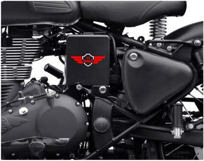 RUDRANSH Sticker & Decal for Car & Bike(Red, White)