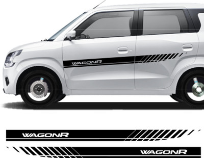 WRAPPING MANIA Sticker & Decal for Car(Black)