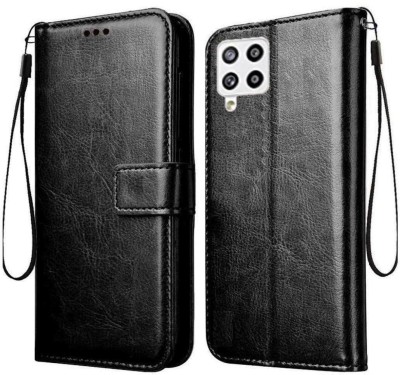 Tingtong Wallet Case Cover for Samsung Galaxy M42 5G(Black, Cases with Holder, Pack of: 1)