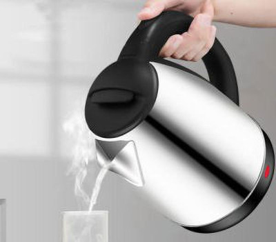 ND BROTHERS Electric Water Boiler kettle 2L DN125 Beverage Maker(2 L, Silver , Black)