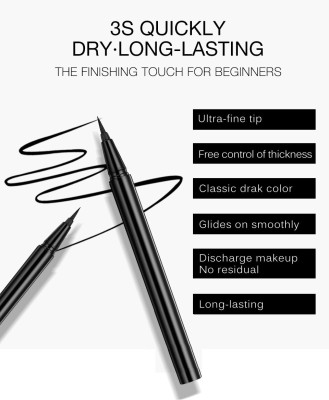 MYEONG Eyeliner Pen Waterproof Long-Lasting Pencil Eye Tool Beauty Makeup 2.5 g(BLACK)