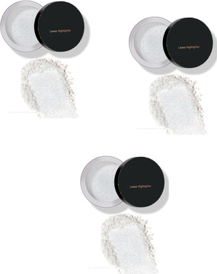 ADJD Best Shimmer White Highlighter Pack Of 3 Highlighter(White)