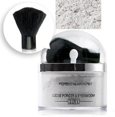 ADJD 2 IN 1 GLIITER SHIMMER FINISH MULTI USE LOOSE HIGHLIGHTER POWDER(SILVER)