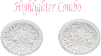 ADJD Oil Control Best White Shimmer Highlighter Pack of 2 Highlighter(White)