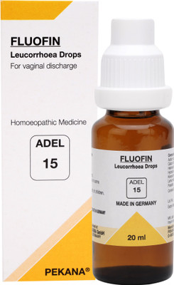ADEL No. 15 (FLUOFIN) Women's White Discharge Drops(3 x 20 ml)