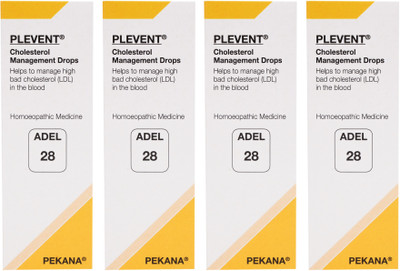 ADEL No. 28 (PLEVENT) Cholesterol Management Drops(4 x 20)