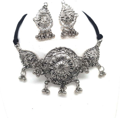 SHAH ENTERPRISES Alloy Silver Jewellery Set(Pack of 1)