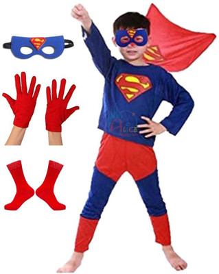 Alice Emporium Superhero Costume Dress for Kids Boys | Halloween Costume | Superman Dress for Kids Kids Costume Wear