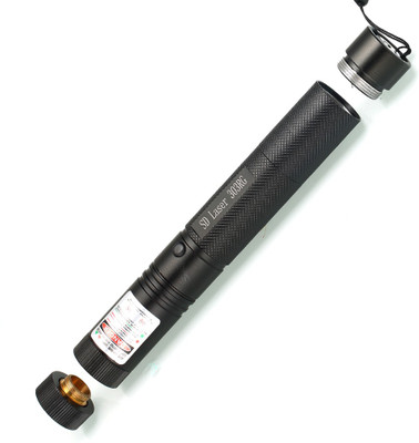 XTRDT Green Laser Pointer Presentation 2 in 1 Out Put Power 100 MW Class 3rd B Output Wavelength 532NM with Starry Lense Battery Charger& Sefty Keys(532 nm, black)